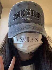 女士甜美刺绣棒球帽 | 防紫外线遮阳帽 修身棒球帽 夏季户外 - 彩色 - 查看 2