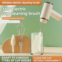 OBOVAY 1个家用手持式三速电动打蛋器，无线充电，小型自动可调齿轮打蛋器，800mAh - 彩色 - 查看 6