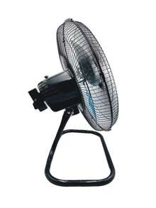 Ventilador 3 en 1,  de 3aspas, 3 Velocidades, 18", Negro Ventilador de Pedestal, Abanico de 3 Aspas Giratorio de 18 Pulgadas, Para Habitaciones y Espacios Largos, Oficinas, - Negro - Ver 4