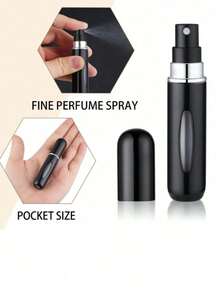 Bộ 5 chai xịt nước hoa mini có thể nạp lại, chai xịt nhỏ gọn cầm tay, vật dụng cần thiết khi đi du lịch, đồ dùng học tập, đồ dùng cắm trại nghỉ lễ, phụ kiện du lịch, nước hoa nữ, nước hoa nam, nước hoa đi biển - Nhiều màu - Xem 24