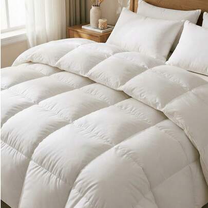 1 件套羽绒被芯 - 绗缝被子，四季羽绒被，羽绒替代床上用品被子