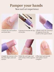 RS NAIL 3合1指緣油筆美甲精華筆，附指緣推棒、陶瓷筆尖，指緣去除筆，適用於倒刺、乾燥受損指甲，滋養保濕強化指甲，日常美甲護理 - 彩色 - 查看 11
