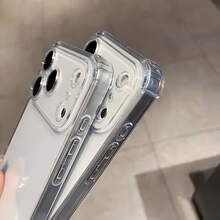 Funda de teléfono premium a prueba de golpes y resistente a caídas, funda transparente anti-caída con parachoques de ángulo amortiguador para iPhone 17, 16, 15, 14, 13, 12, 11 Pro Max, Air, Plus, Mini y X Series. ¿Quién podría resistirse a una funda de teléfono tan resistente y elegante? - 1 pieza - Ver 9