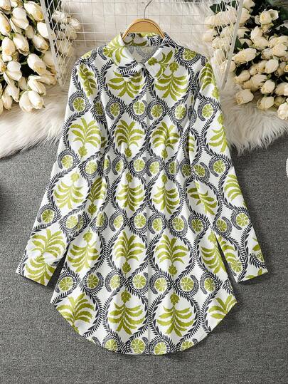 女士长袖全印花休闲阿拉伯风格上衣