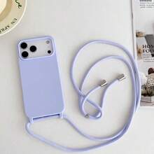 Brown Phone Case With Lanyard - Màu tím hoa cà - Xem 2