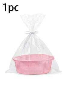 编织手柄礼品篮，两用收纳篮，适合存放零食、玩具、礼物、化妆品、洗漱用品等。椭圆形多功能收纳篮，玩具收纳篮，是节日礼物、日常家居用品和物品收纳的理想之选。男女皆宜，可用于家居整理和收纳，也可作为房间装饰。 - 彩色 - 查看 13