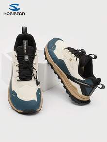 HOBIBEAR (Run Small 1 Size) Comfortable Minimalist Men's Sports Shoes, Campus Sports Shoes, Fashion Sports Casual Shoes, Hiking Shoes, Lightweight Women's Shoes - Blue and White - View 4