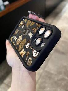 1 Peça Capa de Telefone Transparente Antiderrapante e Macia Personalizada com Estampa de Leopardo, Lábios, Estrela, Copo de Coquetel, Padrão Floral, Compatível com iPhone 11/12/13/14/15/16/17 Pro Max