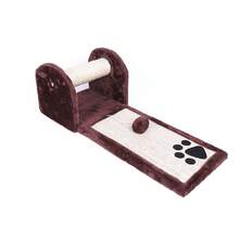 Árbol para gatos con forma de bola de peluche, poste rascador duradero, poste rascador para gatosmarco de escalada para gatos - 61*26*21cm - Ver 4