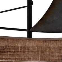Sagebrook Home Metal, decoración de pared de barco de 19 pulgadas de alto, café, velero, hierro, contemporáneo, 15 pulgadas de largo x 1 pulgadas de ancho x 19 pulgadas de alto, dos tonos(default) - Multicolor - Ver 12