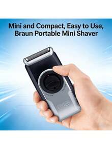 Braun M60 電動刮鬍刀 迷你便攜機身 乾電式供電無需充電 旋蓋設計既是保護蓋也是手柄延伸 118g 輕量化 差旅通勤口袋易收納 男士日常適配 - 黑色 - 查看 8