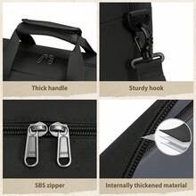 NEWHEY 15.6/17.3 Inch Men's Professional Messenger Bag, Waterproof Polyester Laptop Bag, Business Computer Bag - Multicolor - View 7