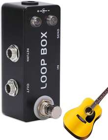 Efectos De Guitarra, Loop Box Pedal De Amplificador De Guitarra Eléctrica Interruptor De Pie True Bypass Loop Switcher Para Pedales De Bajo - 1 - Ver 4