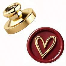 BAOFALI 1个心形/玫瑰/月亮/猫/谢谢/生日快乐图案火漆印章头（无柄）- 浪漫情人节火漆印章 - 婚礼请柬火漆印章 - 礼品包装火漆印章，情人节礼物