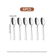 2/4/6/12pcs Unique Cube Design Demitasse Espresso Spoons, Mini Coffee Spoon, Fine Stainless Steel Tea Spoon, Tiny Dessert Spoon, Cute Ice Cream Spoon Seasoning Spoon, Mirror Polished