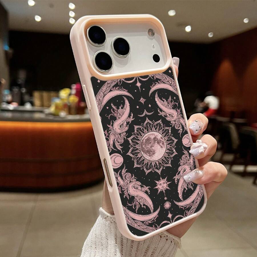 Funda Magnética para Teléfono Compatible con iPhone 17 Air/16/15/14/13/12/11 Pro, Pro Max, Plus, X/XS/XS Max, Compatible con Samsung Galaxy S22/S23FE/S24FE Plus, Ultra, Marco de TPU + Marco de Lente Independiente, Anillo Magnético Incorporado Adsorción Instantánea MagSafe, Serie de Colores Macaron, Combinaciones de Múltiples Colores - Rosa - Ver 1