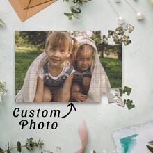 1件定制照片拼图，个性化拼图，35/120/300/500/1000片可选，照片拼图，成人定制拼图，照片拼图，情人节礼物，情人节纪念品，新年礼物，新年纪念品 - 彩色 - 查看 1