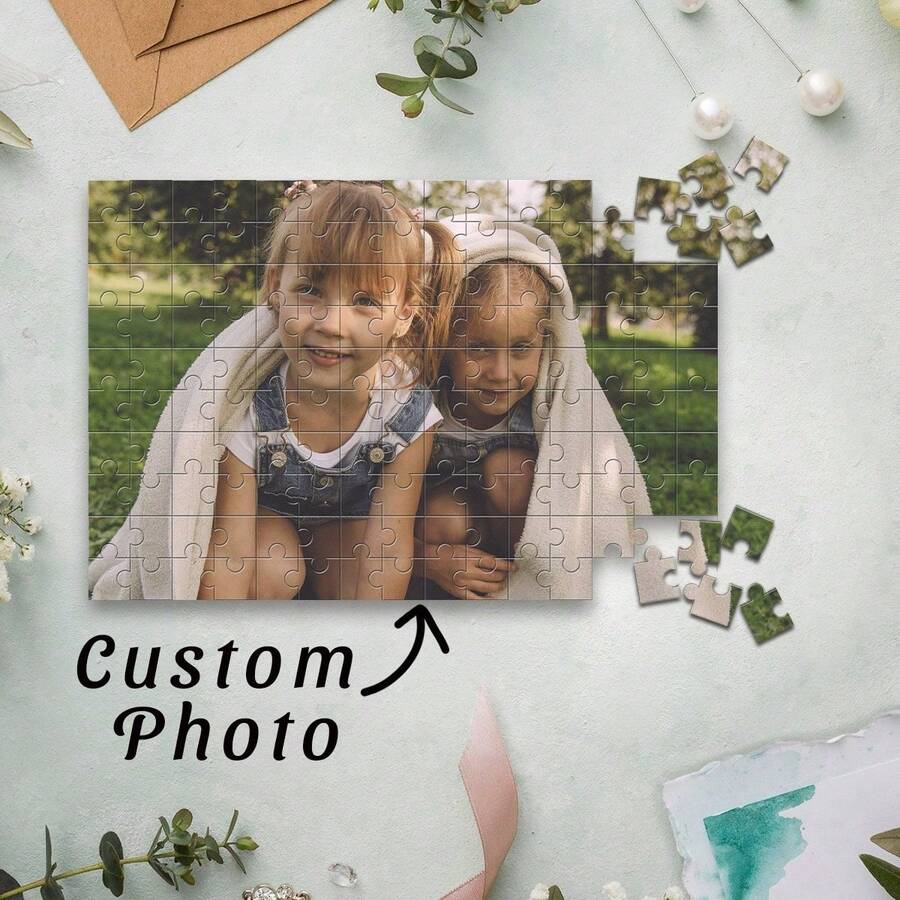 1件定制照片拼图，个性化拼图，35/120/300/500/1000片可选，照片拼图，成人定制拼图，照片拼图，情人节礼物，情人节纪念品，新年礼物，新年纪念品 - 彩色 - 查看 1