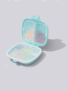 1pc Medicine Box Multi-Compartment Multifunctional Medicine Box Medicine Storage Box Portable Sealed Medicine Box Travel Medicine Box Mini Portable Pill Storage Box Waterproof And Moisture-Proof Travel Medicine Storage Box Weekly Pill Box Medicine Dispenser Pocket Medicine Box. Can Store Vitamins Fish Oil Health Care Products Suitable For Outdoor Camping Hiking Fishing Moisture Prevention Mountain Climbing And Travel - Multicolor - View 12