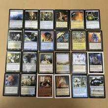 New 108 Pcs MTG Magic Cards Proxy Black Core Paper With Hologram Cards All Rare Expensive Cards - Beige - View 7