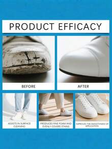 Multi-Functional Whitening Shoe Cleaner, Oxidation-Reduction Agent, Stain Removal & Whitening Repair, Suitable For White Shoes, Removes Yellowing & Stains, Prevents Oxidation; Portable Surface Cleaner,Shoe,Spring Summer Picks,Brides Maid Gifts,Room,Bedroom Deccor,Bedroom Deccor,Beach,Travel,For Men,For Women,Vacation - Multicolor - View 3