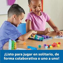 Learning Resources MathLink Cubes Brain Puzzle Challenge 80 Piezas Mayores de 5 aos Juguetes Stem Juguetes de Construccion Habilidades Matematicas BasicasDuradero y cultiva el interés de los niños - Multicolor - Ver 4