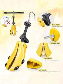 QKC 1个可调节塑料鞋撑 - 四向适配，舒适宽脚鞋垫，适合家庭使用，鞋子撑宽器，鞋撑，鞋撑片，可调节鞋撑，塑料鞋撑