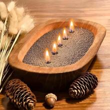 Vela de cera perfumada de pan de jengibre, aroma dulce especiado - Marrón - Ver 1