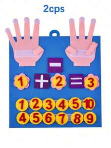 1pc/2pcs- Finger Numbers Math Tool, Counting Early Learning Educational Board, For Teaching ,Intellectual Development !,School Supplies,Back To School - Blue - View 9