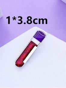 1pc Fashion Enamel Vein-Shaped Brooch, Medical Nursing Lapel Lanyard Decor, Student Nurse Medical Student Daily Wear Gift - Silver - View 5