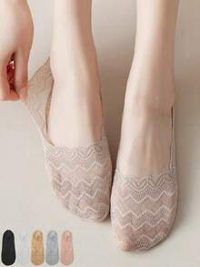 New High Quality Summer Garter Socks Invisible Socks Ladies Shallow Mouth Half Thin Socks - Multicolor - View 6