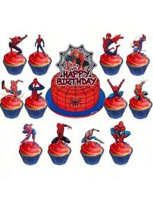 77pcs  Themed Birthday Party Supplies, Including Paper Cups, Tablecloth, Banner, Flags, Balloons, Wholesale For Family Gatherings, Birthday Parties And More - Multicolor - View 3