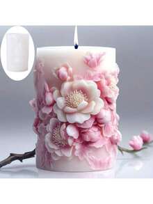 DIY handgehaltene Rose Silikon Kerzengießform - hitzebeständig, leicht zu entformen, geeignet für duftende Wachse und dekorative Gipshandwerke - ideales Geschenk für Feiertage