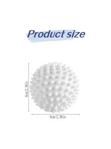 2/4/6个装可重复使用烘干球，衣物柔顺剂，有助于软化衣物，减少褶皱和静电。