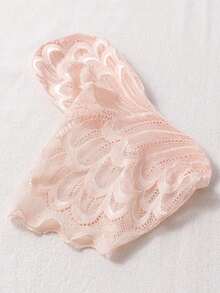 5 Pairs Fashion Feather Lace Ankle Socks Women Breathable Socks Non Slip Summer Invisible Sheer Mesh Solid Color Casual Socks - Multicolor - View 6