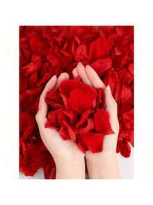 2000pcs Artificial Red Rose Petals,Romantic Handmade Flowers,Suitable For Wedding Party Room Layout Home Decoration,Birthday Decoration,Table Centerpieces,Bedroom Decoration,Room Decoration,Bathroom Decoration,Valentine's Day Gift,Graduation Decoration, Valentine's Day Decoration