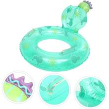 Anillo De Natacin De Cactus Accesorio De Natacin Swimming Pool Toys Suministro De Natacin Anillo De Natacin Kawaii Aid Float Rings Beb Piscina De Polivinilo Playa - Verde + 55CM - Ver 7