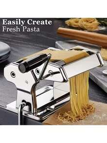7档厚度可调意面机，二合一擀面切割器，适用于制作意面、千层面或饺子皮，厨房必备工具，父亲节好礼