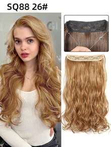 万圣节主题深棕色至栗棕色隐形透明Remy鱼线接发 - 彩色 - 查看 11