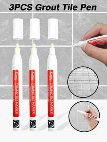 Waterproof Tile Grout Repair Pen - Multipurpose Tile Repair Pen, Suitable For Wall And Floor, Anti-Staining, With Precise Tip, Can Be Used For Tile Grout Coloring (Applicable For Bathroom, Kitchen, Indoor/Outdoor) Sticker - Multicolor - View 14