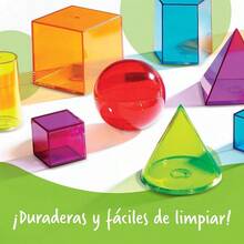 Learning Resources Formas Geometricas TransparentesDuradero y cultiva el interés de los niños - Multicolor - Ver 6