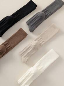 1/3/5 Pairs Women's Thick Warm Mid-Calf Socks, Autumn/Winter - Multicolor - View 7