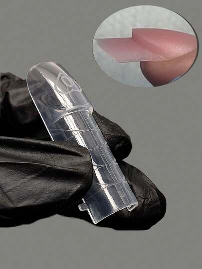 150 st. nagelverktyg med dubbel form, akryl, fransk tipp, nagelförlängning, dubbla sandwich- och dubbla former för naglar