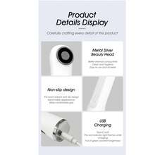 LED Screen Display Eye Beauty Equipment, Three Color Introducer, Constant Temperature Heating, Vibration, Luminous Dark Circle Package, USB Charging 500mAh - White - View 10