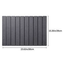 1pc Diatomaceous Earth Foldable Mat,Multi-Surface Kitchen Dish Drying Pad, Rectangular Strip, No Washing Required, Water Absorbent, Quick-Drying, Non-Slip Kitchen Mat - Dark Grey - View 3