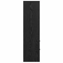 Larryhot Aparador alto con cajón Roble Negro 45,5 x 34 x 127 cm, Robusto y duradero, fácil de montar, una opción ideal para la decoración del hogar - Negro - Ver 7