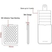Soporte para Tarjetas de Telfono, Funda RFID, Portafolios de Cuero Sinttico, 5 Tarjetas de Efectivo para/Android/Todos los Telfonos Inteligentes Dorado - Aire - Ver 4