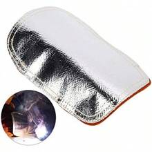 Almohadilla de Mano de Soldadura, Almohadilla para Soldar, Cuero, Parte Trasera Aluminizada, Escudo de Calor Dividir Cuero de Vaca - 1 - Ver 7