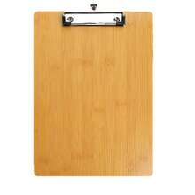 1pc Wooden A4 File Folder Board, Writing Pad, Office Organizer Clip, Plastic Clamp Document Holder For Students - Multicolor - View 7