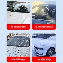 Winter Car Anti-Freeze & Anti-Snow Essential! High-Strength Magnetic Design Firmly Adheres To Car Body, Covers Windshield + Side Windows, Easily Say Goodbye To Frost And Snow Troubles